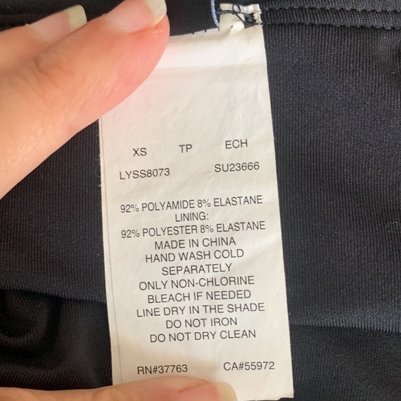 Laundry by Shelli Segal - Tankini- Black -Size XS- Excellent Condition - Picture 10 of 10
